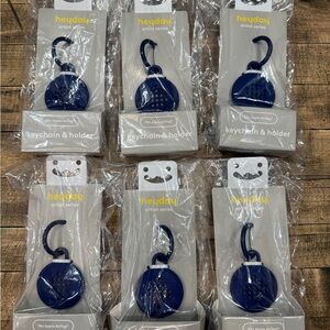 Heyday Dark Blue Keychain and Holder
